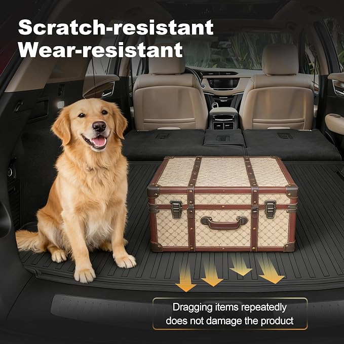 Cargo Mat fit for Cadillac XT5 2017-2025 2026: Custom Fit All Weather TPE Heavy Duty Cargo Liner 2026 XT5 Accessories