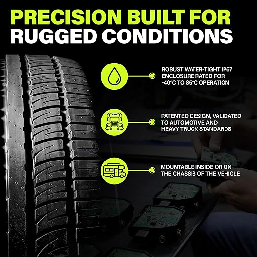AKTV8 Pressuretech™ Commercial Vehicle Kit – Bluetooth Signal Booster for RVs & Heavy-Duty Trucks and Trailers – Outdoor Signal Enhancer – Use Only with Pressuretech™ TPMS & Onboard Scales