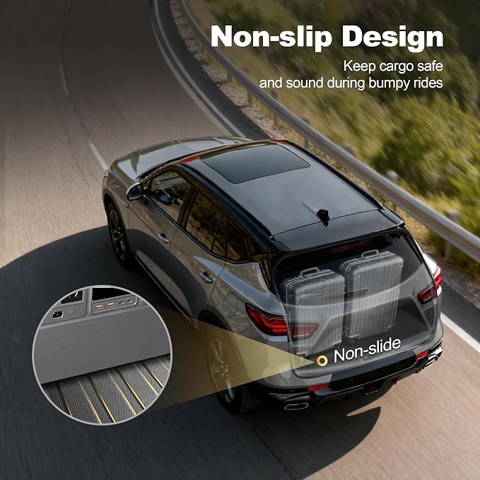 Cargo Liner Compatible with Cadillac CT5 CT5-V 2020-2025 2026 Weather-Resistant Trunk Mats for Cars with Raised Lip Non-Slip Car Rear Trunk Mat Tray Pad Boot