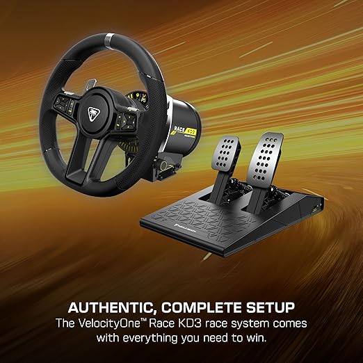 Turtle Beach VelocityOne Race KD3 Direct Drive Force Feedback Racing Wheel & Pedals for Xbox Series X|S, Xbox One & Windows 10/11 PC, USB C Connectivity