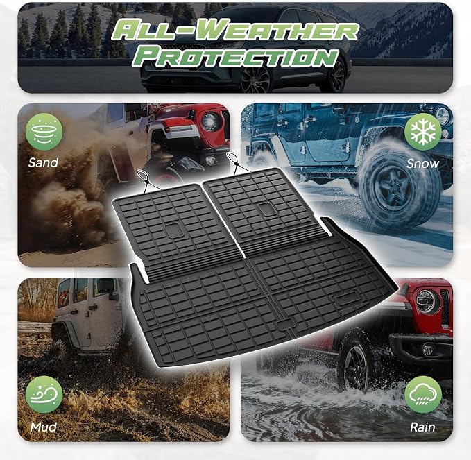 Cargo Liner for Lincoln Aviator 2020-2025 2026, All Weather Cargo Mats for Aviator Accessories, Heavy Duty TPE Trunk Mat, Car Accessories