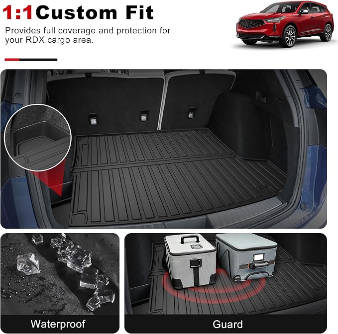 2019-2025 2026 RDX Cargo Liner for Acura RDX Cargo Mat, All Weather Trunk Mat for Acura RDX Cargo Tray 2019 2020 2021 2022 2023 2024 2025 2026 (Thicker and Folding)