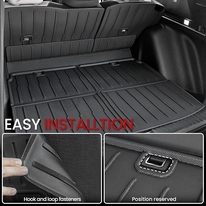 Cargo Liner Backrest Mats for Honda CRV 2026 2025 2024 2023 Car Mat Accessories, All Weather TPE Trunk Cargo Liner SeatBack Mat for CR-V Gas Hybrid(Backrest Mats+Trunk Mat)
