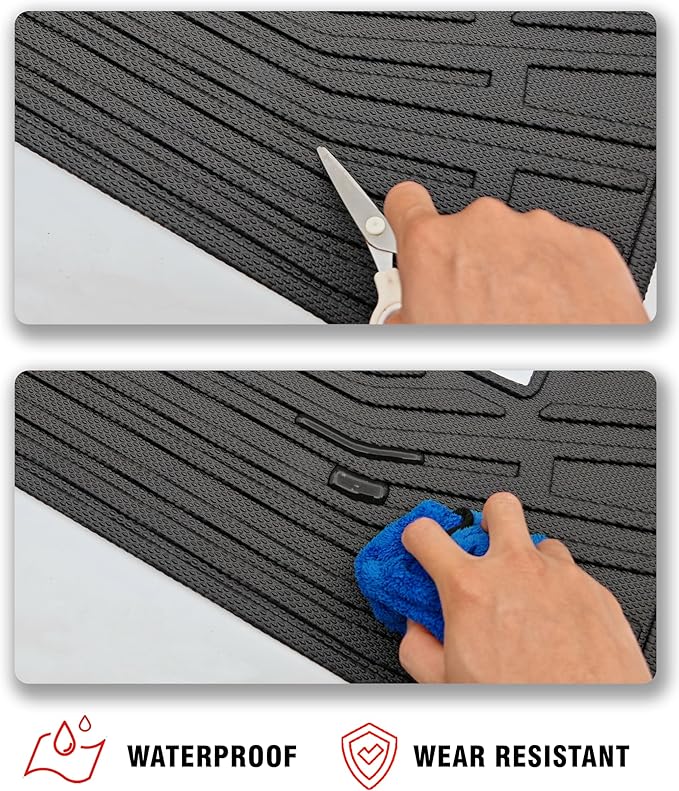Cargo Liner Compatible with 2021-2025 Buick Envision Trunk Mat Cargo Mat Back Seat Cover Protector (Backrest Mats+Trunk Mat)