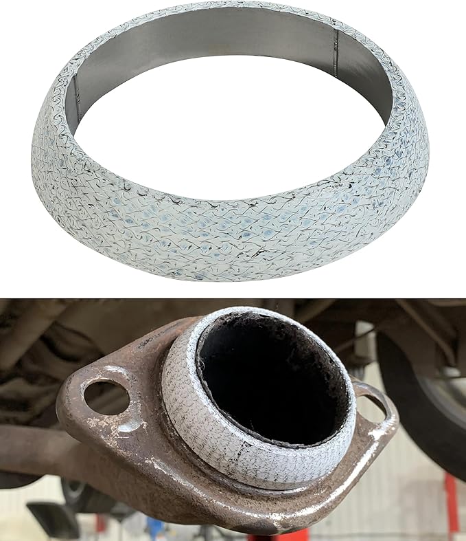 Exhaust Donut Gasket,Car Accessories Universal 2 Inch 2.25 Inch 2.5 Inch 3 Inch Exhaust Flange Gasket,Automotive Replacement,Applicable to Most Cars,Commercial Vehicles,Motorcycles (3inch)