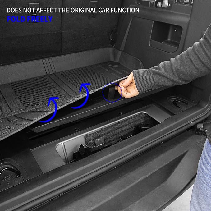 Rongtaod Cargo Mat Compatible with 2021-2025 2026 Ford Bronco 4 Door Trunk Mat Cargo Mat Cargo Liner All Weather Trunk Liner 2025 Bronco Accessories (Trunk Mat)