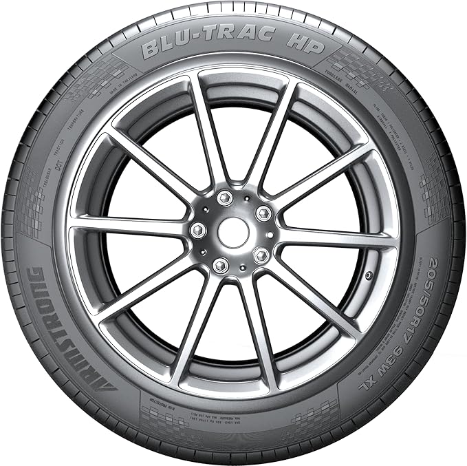 Armstrong Blu-Trac HP All-Season Passenger Car High Performance Radial Tire-225/50R16 225/50/16 225/50-16 92W Load Range SL 4-Ply BSW Black Side Wall UTQG 340AA