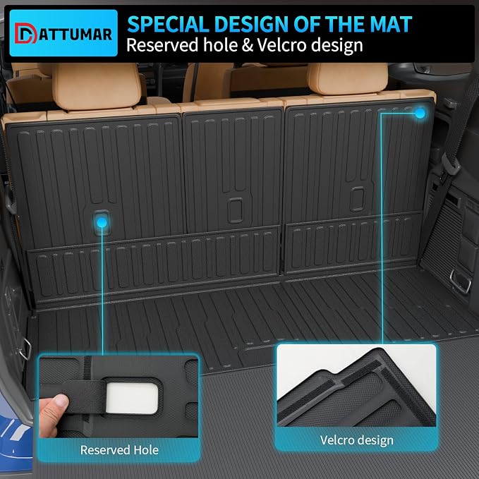 Floor Mats Compatible with 2025 2026 Ford Expedition 7-Seater Captain Chairs (NOT for Max) Trunk Mat Cargo Mat Cargo Liner Expedition Accessories (Floor Mats+Trunk Mat+Backrest Mats)