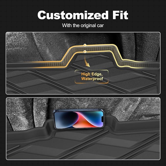AOMSAZTO Cargo Mat Fit for BMW X5 2026 2025 2024-2019 ONLY 5 Seats (Non 45e & 7-Seats Models), TPE All Weather Rear Trunk Liner for BMW X5 G05 Accessories