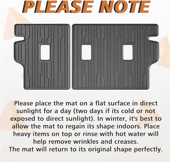 TripleAliners Rear Back Seat Protector Cover 2nd Row Backrest Mats All Weather Liners Compatible with 2026 2025 Chevy Equinox Accessories TPE Custom Fit Protection Seat Back Cover(No for EV)