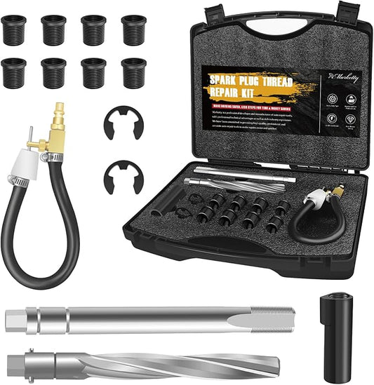 38900 Two Valve Ford Triton Tool Kit, Foolproof Repair System, Spark Plug Thread Repair Kit Compatible with 4.6L, 5.4L and 6.8 V-10 Ford Triton Two Valve Engines (Black)