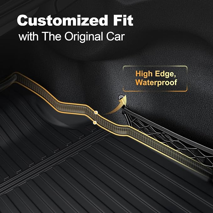 AOMSAZTO Cargo Mat for Mercedes-Benz C Class/C 300 4MATIC Sedan 2015-2021 | All Weather TPE Protection Car Cargo Liner Trunk Liner for Mercedes Benz AMG C 63 C300