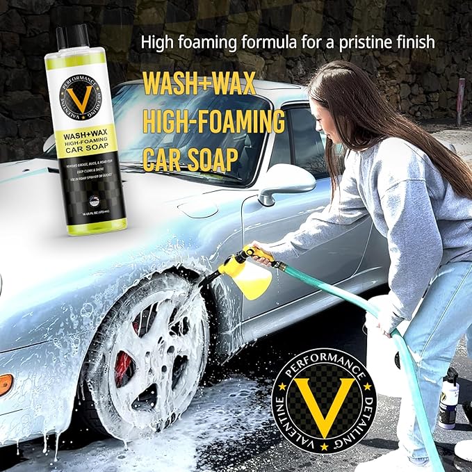 VPD Starting Line Kit - Complete Auto Care Set with Heavy Duty Degreaser, Wash & Wax, Quick Detailer, Interior & Exterior Cleaner, Rubber Vinyl Plastic Reviver, Microfiber Towels, Applicators & Mitts