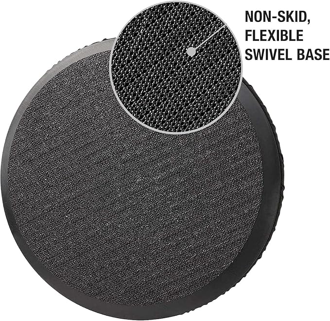 HealthSmart 360 Degree Swivel Seat Cushion, Chair Assist for Elderly, Swivel Seat Cushion, Twisting Disc, Gray, 15 Inches in Diameter (Pack of 1)