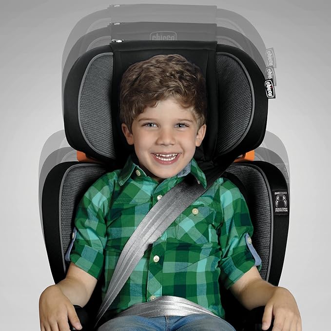 Chicco KidFit Zip Plus 2-in-1 Belt-Positioning Booster Car Seat, Backless and High Back Booster Seat, for Children Aged 4 Years and up and 40-100 lbs., Seascape/Blue