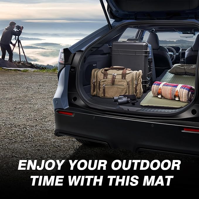 Powerty Cargo Mat Compatible for Toyota bZ4X & Subaru Solterra 2023 2024 2025 2026 Accessories All Weather Cargo Liner TPE Rear Trunk Mat