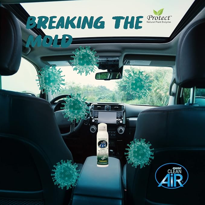 DWD2 Protect™ Automotive Mold-Odor Treatment - Revitalize Your Car's Interior The Green Automotive Mold-Odor Treatment Solution. Say Goodbye to Unpleasant Odors (Spray & Fogger)