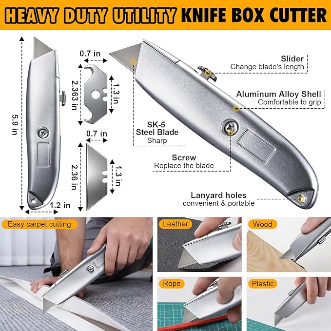 Dreyoo Upgraded Carpet Repair Kit with 5" Star Wheel Seam Roller, 4" x 30ft Carpet Seam Tape & Heavy Duty PVC Pipe Cutter, Heatless Carpets Patching Tools for DIY Home/Office Floor Maintenance