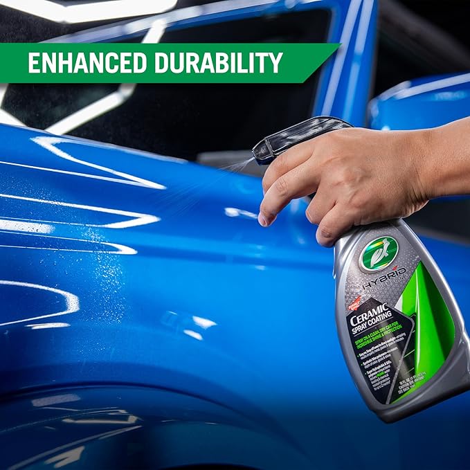 Turtle Wax Hybrid Solutions Complete Ceramic Car Care Kit, Includes Car Wash, Spray Wax, Detailer, Interior Cleaner, Tire & Wheel Cleaner, Tire Shine, Microfiber Accessories & Brush (10 Piece Kit)