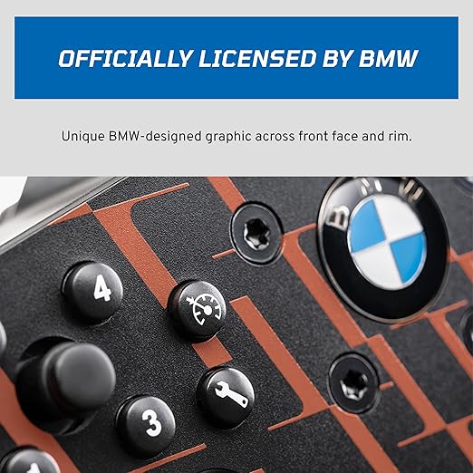 FANATEC Sim Racing CSL Steering Wheel BMW – Rubberized Grip, LED Display, RevStripe, Metal Shifter Paddles – PC, PS5, PS4