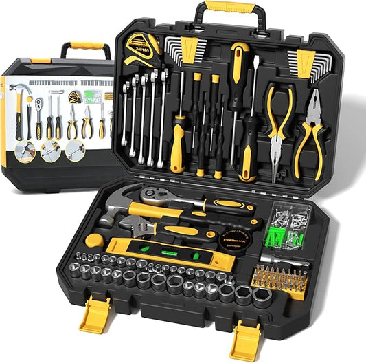 209 Piece Tool Kit for Home Socket Wrench Auto Repair Tool Set,General Household Tool box,Basic Hand Tool Kit,Perfect for Homeowner, Diyer, Handyman
