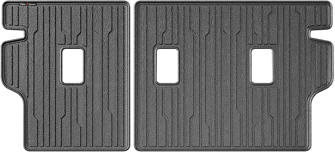 TripleAliners Rear Back Seat Protector Cover 2nd Row Backrest Mats All Weather Liners Compatible with 2026 2025 Chevy Equinox Accessories TPE Custom Fit Protection Seat Back Cover(No for EV)