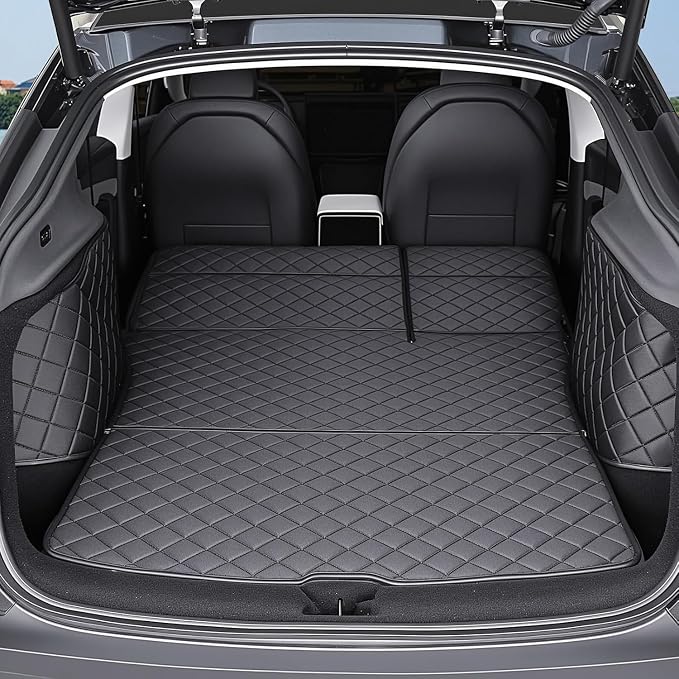 Topfit for Tesla Model Y Trunk Mats Cargo Liner Waterproof Dog Car Seat Covers Protector All-Weather Trunk Floor Mat for Tesla Model Y Juniper Accessories 2025-2026