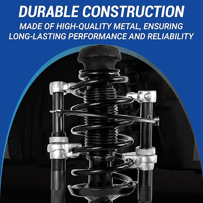 Spring Compressor Tool, Coil Spring Compressor Tool Set with Extendable Bracket, Heavy Duty Macpherson Strut Spring Compressor Tool with 2425LB Capacity for Car Truck ATV UTV