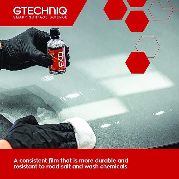 Gtechniq EXO Crystal Hydrophobic 1 fl oz | Extreme Gloss and Hydrophobic Finish, Protects Against Contaminants, Long-Lasting Car Paint Coating