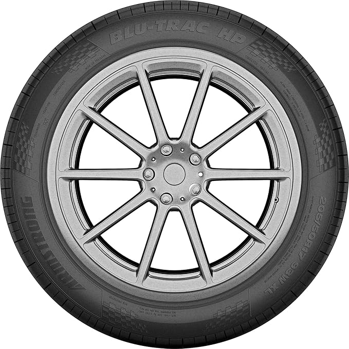 Armstrong Blu-Trac HP All-Season Passenger Car Performance Radial Tire-185/55R14 185/55/14 185/55-14 80H Load Range SL 4-Ply BSW Black Side Wall UTQG 340AA