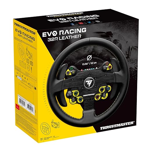 Thrustmaster Evo Racing 32R Leather (compatible w/ PS5, PS5 Pro, PS4, XBOX Series X/S, One, PC)
