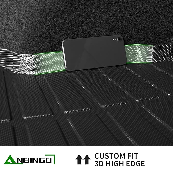ANBINGO® Cargo Liner Custom for 2023 2024 2025 2026 CR-V (Not Fit for CRV Hybrid) Car Floor Mat (Trunk Mat) Black CRV Accessories, Cargo Tray in Lowest Position