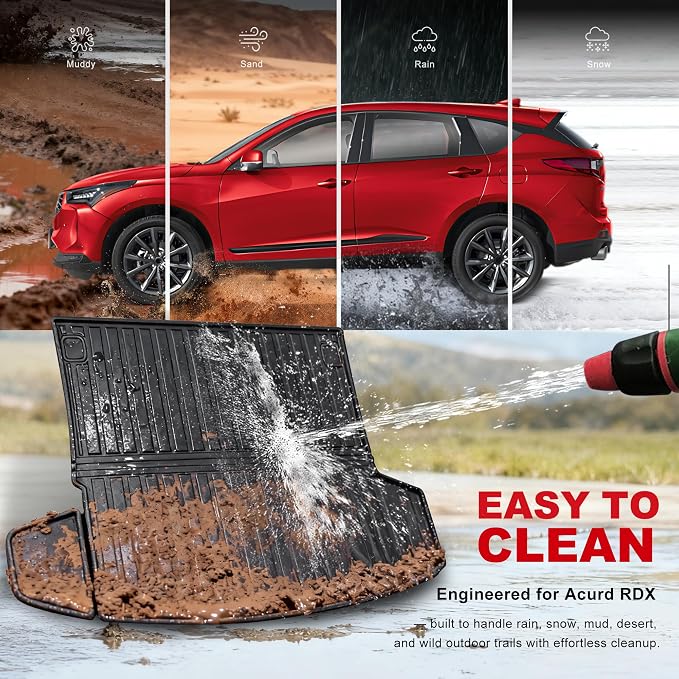 2019-2025 2026 RDX Cargo Liner for Acura RDX Cargo Mat, All Weather Trunk Mat for Acura RDX Cargo Tray 2019 2020 2021 2022 2023 2024 2025 2026 (Thicker and Folding)
