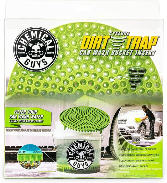 Chemical Guys DIRTTRAP04 Cyclone Dirt Trap Car Wash Bucket Insert Car Wash Filter Removes Dirt and Debris While You Wash (Green) 12" Diameter Great for Washing Cars, Trucks, SUVs, RVs & More