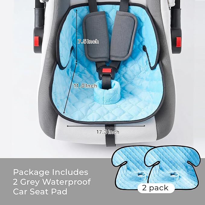 2 Pack Waterproof Piddle Pads Carseat Potty Training Car Seat Protector Waterproof Car Seat Liner Cover to Prevent Pee
