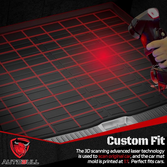 Cargo Liner Compatible with 2017-2024 Cadillac XT5 Cargo Mat，All Weather Protection Trunk Liner Rear Trunk mat，Black