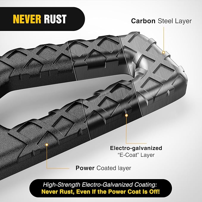 Nilight Tow Hitch Step for 2 Inch Receiver Heavy Duty Steel Universal Rear Bumper Guard Wide Non Slip Trailer Hitch Step Bar with Anti Rattle Stabilizer and 5/8 inch Pin Clip Fits Pickup Truck SUV Van