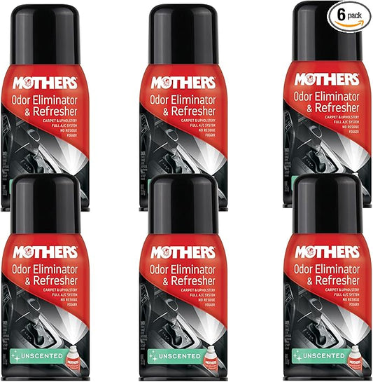 Mothers Odor Eliminator & Refresher, Unscented, 2 Oz, 6 Packs