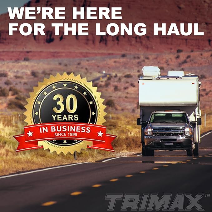 TRIMAX TCL65 - Trailer Wheel Lock - Fits 6"-10.5" Tires - Wheel Boot Lock for Trailer, Car, Truck, Boat, ATV, Camper, and More