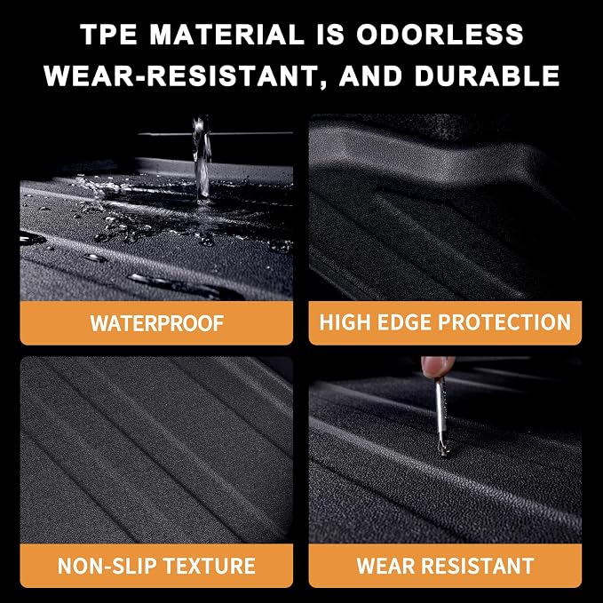 Floor Mats for The New 2026 Subaru Crosstrek Hybrid (Not Fit Gas) & Cargo Mat & Backrest Mat, TPE All Weather Protection Floor Liners with 2nd Row Covering The Backrest Full Set Accessories