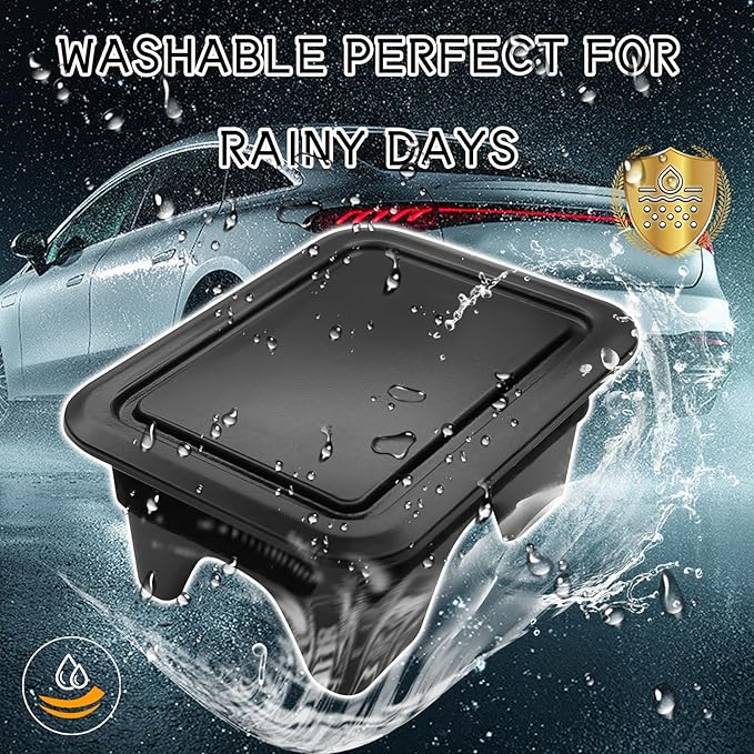 SQWS Bed Rail Stake Pocket Covers 2PCS Dustproof Black Truck Bed Rail Caps Compatible with Dodge Ram 1500 2500 3500 (2019-2025) Truck Beds Accessories Rear Trucks Beds Hole Plugs