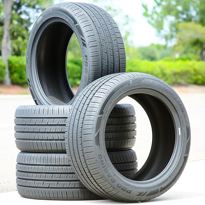 Set of 2 (TWO) Aplus PRO Racing All Season Truck/SUV High Performance Radial Tires-245/50R20 245/50ZR20 245/50/20 245/50-20 102Y Load Range SL 4-Ply BSW Black Side Wall UTQG 420AA