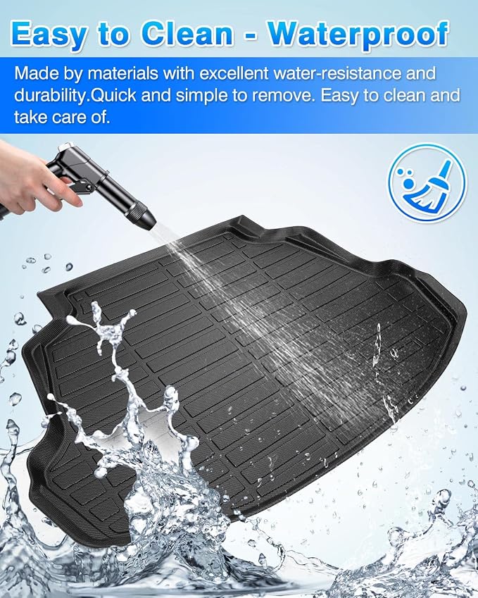 Cartist Trunk Mat Fits for Toyota Corolla 2014-2019 (Not fit Corolla Cross & hatcback) All Weather Cargo Liner for Corolla Accessories Waterproof Heavy Duty