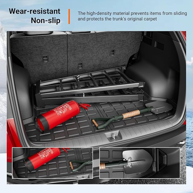 powoq Trunk Mat Compatible with 2022-2026 Hyundai Tucson Cargo Liner TPE Trunk Liner (Fit with Optional Bose Premium Audio System) Replacement for 2022-2025 2026 Hyundai Tucson Accessories (Trunk Mat)