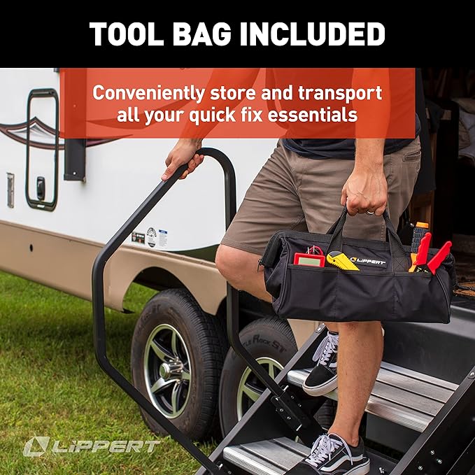 Lippert 15-Piece RV Tool Kit for Maintenance on Motorhomes, 5th Wheel Campers and Travel Trailers 2022000853