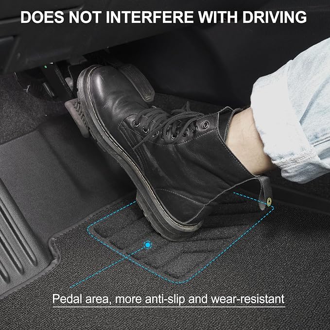 2026 Corolla Floor Mats Compatible with 2020-2024 2025 Toyota Corolla Sedan, AOMSAZTO All Weather Protection Floor Liners 2-Layer Comfortable Carpet Car Mats Corolla Accessories, Black