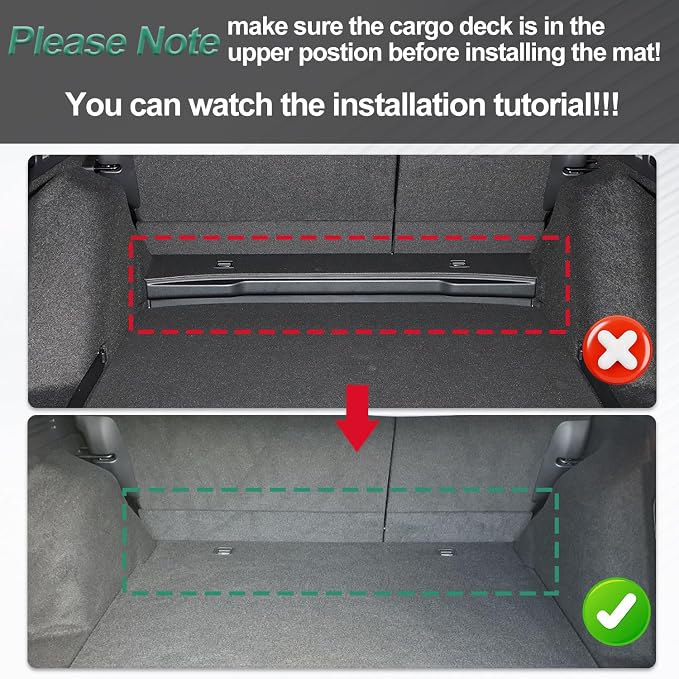 Original 2017-2022 CR-V Cargo Liner for Honda CRV (Not for Hybrid) - Custom Fit TPE Trunk Mat Accessories - All Weather Rubber Cargo Mat for Honda CRV 2017-2022(Upper Position)