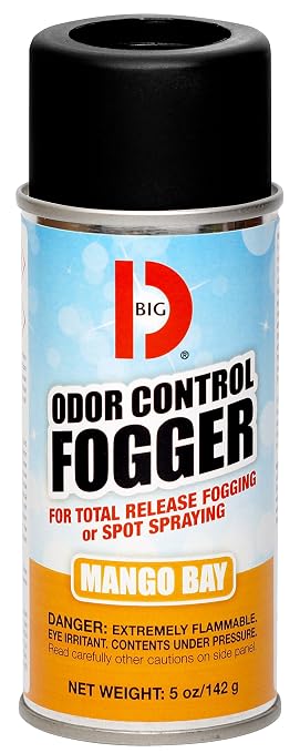 Big D 374 Odor Control Fogger, Mango Bay Fragrance, 5 oz (Pack of 12)