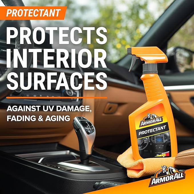 Armor All Premium Car Care Kit, Includes Extreme Tire Shine, Protectant, Multi-Purpose Cleaner, Car Wax & Wash Kit, Glass Cleaner, Car Air Freshener, Tire & Wheel Cleaner and Wash Pad, 8 Count