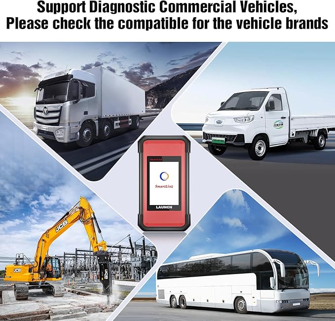 LAUNCH X431 SmartLink C Heavy-Duty Diagnostic Module, Full OBDII Diagnostics, CANFD & DOIP Support, for Cummins, Bosch, Truck & Commercial Vehicle Scanner Compatible with X431 PRO3S+, PRO5 Series